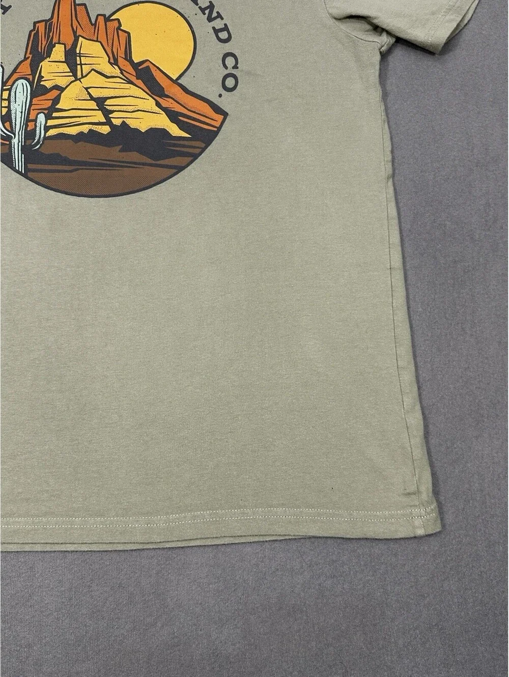 Levi’s Strauss & Co Men’s Medium Graphic T-Shirt Olive Green Desert Print Cotton